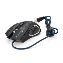 Миша дротова iMICE X9, 6 кнопок, 800/1200/2400/3200 DPI, Led Lighting, 1.3м, Black, Color Box, Q40