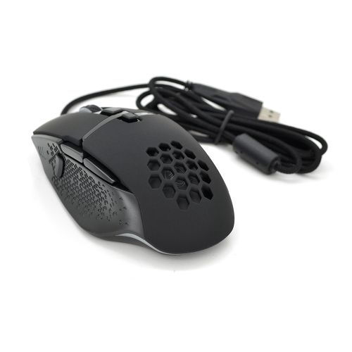 Миша дротова iMICE T90, 8 кнопок, 1200/2400/4800/7200 DPI, Led Lighting, 1.8м,  Black, Color Box