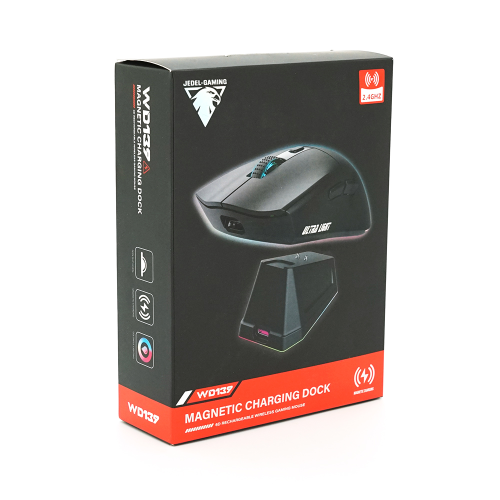Миша бездротова JEDEL WD139, 1200-1600 DPI, 2.4GHz/Bluetooth 5.0, Black, Box