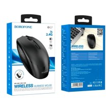 Миша бездротова BOROFONE BG7, 1600 DPI, 2.4GHz, Black,Box