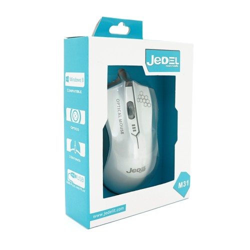 Миша дротова JEDEL M31, White, Q100