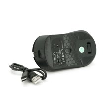 Миша бездротова iMICE G-902, 6 кнопок, 1000/2000/3000 DPI, 2.4GHz, Bluetooth 10м, Rechargable, Black