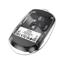 Миша бездротова HOCO GM29, 1600 DPI, 2.4GHz, Black/Transparet, Blister