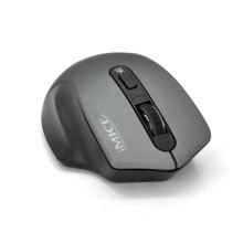 Миша бездротова iMICE G-1800, 4 кнопки, 800/1200/1600 DPI, 2.4GHz, 10м, живлення 2xAAA, Gray, Color Box, Q60