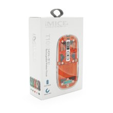Миша бездротова iMICE T-100, 5 кнопок, 800/1200/1600 DPI, 2.4GHz, Bluetooth, 10м, Rechargable, Mix color