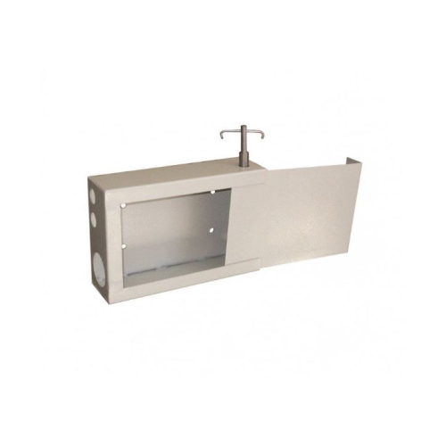 Антивандальна шафа VAGO Lite, пенальні двері, гвинтовий замок, кабельні вводи 4x22мм/1x32мм, ключ замка в комплект не входить (036826)