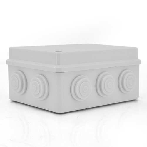 Коробка розподільна, зовнішня YOSO, 150x110x70мм, IP65, 10 отворів, соски в комплекті, біла, BOX, Q100 (14105)