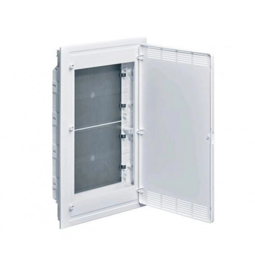 Щит мультимедійний Hager VF418PZF, внутрішній, 4 ряди, з перфорованою монтажною панеллю