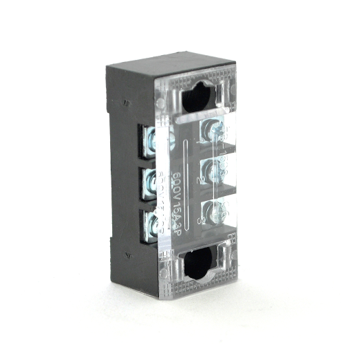 Клемна колодка Voltronic TB-1503, 3-розрядна, 15A/600V, перетин дроту 0.5-1.5мм2, 100шт в упаковці, ціна за штуку