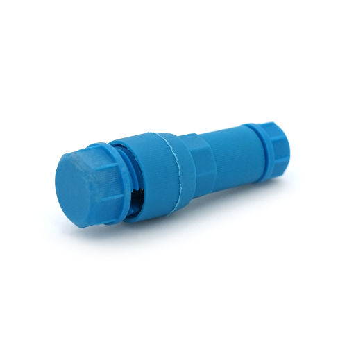 Клема наперсточного типу Voltronic, з проколом, для точкового світильника, синя (YT-39414)