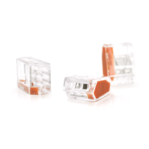 Клема з'єднувальна Voltronic, аналог WAGO К773-253, для розподільчих коробок, 3-pin, прозора