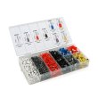 Набір клем/наконечників Voltronic, E0508w, E7508g, E1008r, E1508bl, E2508b, E4009g, E6012y, E1012r, 1800шт, в боксі (YT-39413)