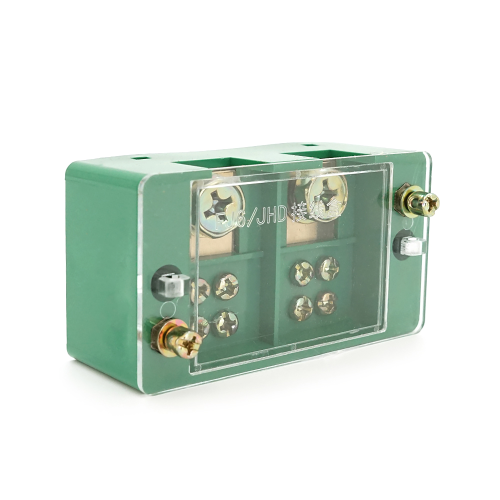 Паралельний розгалужувач-спліттер кабелів CHNT FJ6 / JHD-2-4, 1 фаза, 2 входи М8, 4 виходи (латунь), AC600V, 60А