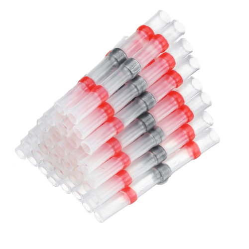 Термоусаджувальна гільза з припоєм Voltronic SST-S21, Red, 100 штук в упаковці, ціна за штуку