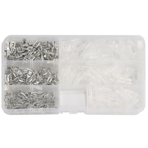 Набір клем F1 Voltronic, 6.3/4.8/2.8мм, female, діапазон дроту 0.5-1.5мм, ізольована, мідь, 300шт