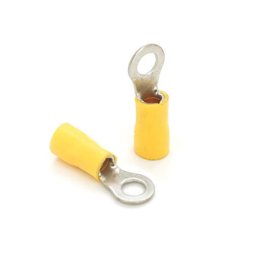 Клема Voltronic RV5.5-5, тип О, 0.7мм, діапазон дроту 4-6мм, ізольована, максимальний струм 48А, під обтискача, латунь, 100шт