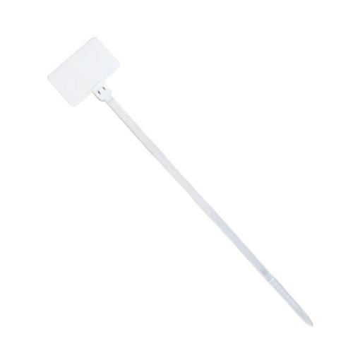 Стяжки Voltronic, нейлон, з маркером, 2х100мм, 1000шт, висока якість, білі