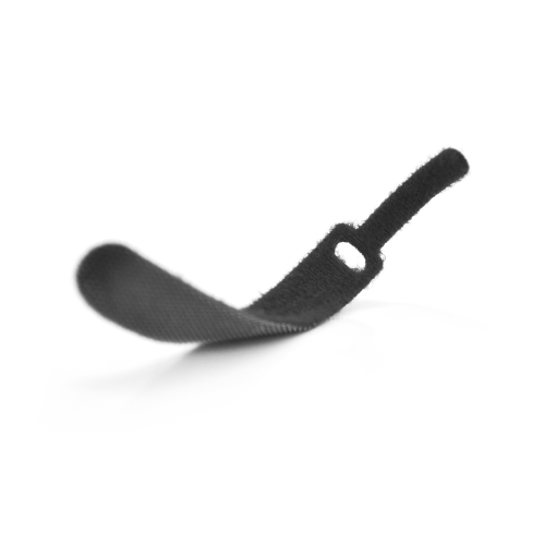 Стяжка на липучці Voltronic, 10x100мм, чорна