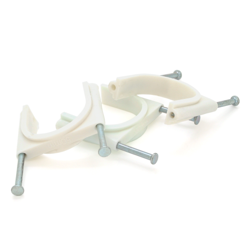 Скоби 40мм для кріплення кабелю (12 шт / уп) білі