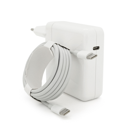 Блок живлення для ноутбука MERLION, для Apple MacBook, USB Type-C, 20.3V, 4.3A, 87Вт