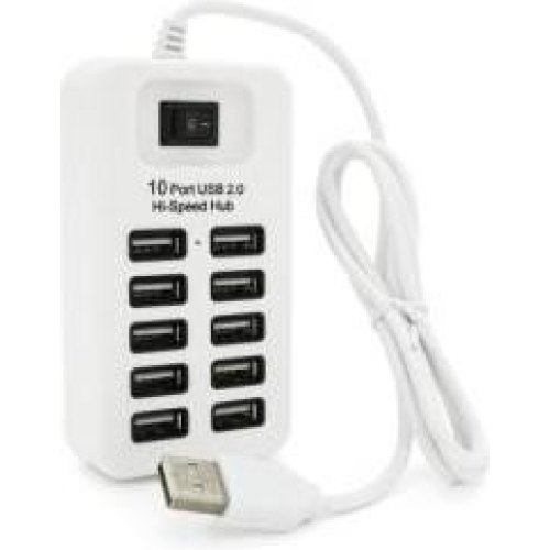 USB-хаб Voltronic 05730, USB 2.0, 10 портів, 480Mbts High Speed, Passive, Blister