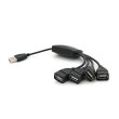 USB-хаб Voltronic YT-HHy4, USB 2.0, 4 порти, Blister Q250