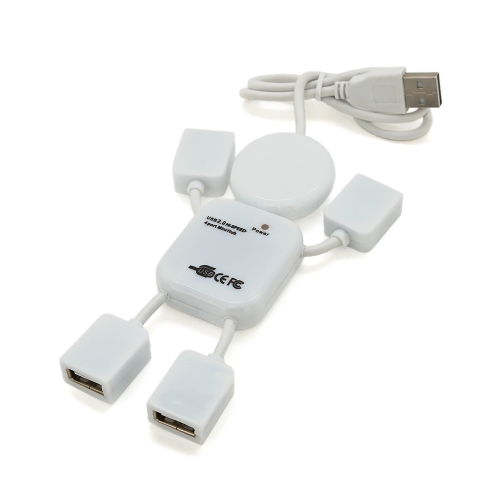 USB-хаб Voltronic YT-HM4-W, USB 2.0, 4 порти, OEM, Q250