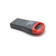 Кардрідер зовнішній Voltronic, USB 2.0, формат MicroSD, пластик, Black/Red, Техпакет