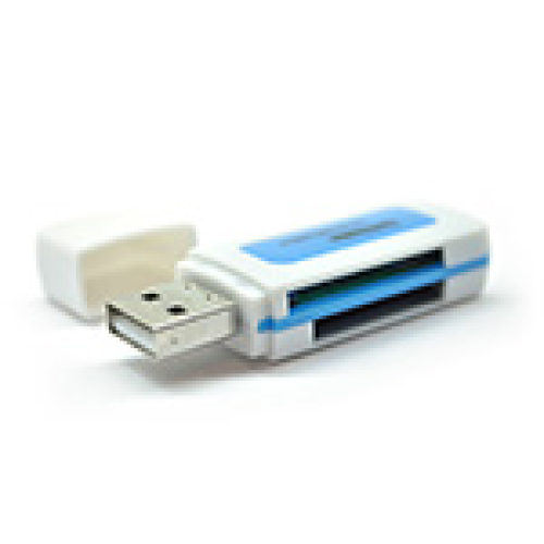 Кардрідер універсальний MERLION CRD-5BL, 4в1, TF/MicroSD, USB 2.0, Orange, OEM, Q50