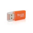 Кардрідер універсальний MERLION CRD-1OR, TF/MicroSD, USB 2.0, Orange, OEM, Q50