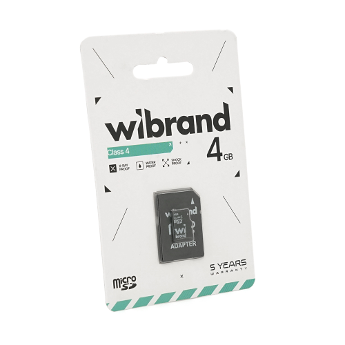 Карта пам'яті Mibrand, 4GB, microSDHC, Class 4
