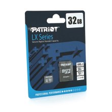 Карта пам'яті Patriot LX, 32GB, microSDHC, Class 10 UHS-I