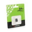 Карта пам'яті Kingston Canvas, 64GB, microSDHC, Class 10 UHS-I