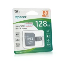 Карта пам'яті Apacer, 128GB, microSDHC, Class 10 UHS-I