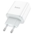Мережевий зарядний пристрій HOCO C104A, 1xUSB Type-C, PD 20W, White, Box