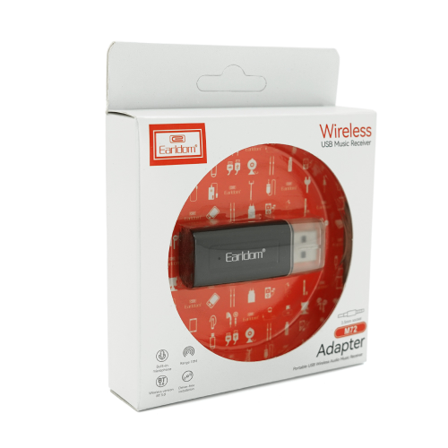 Bluetooth-адаптер Earldom M72, USB, Bluetooth 5.0, Blister