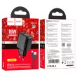 Мережевий зарядний пристрій HOCO CS21A, 1xUSB, 18W, кабель USB Type-C, довжина кабелю 1м, Black, Box