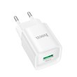 Мережевий зарядний пристрій HOCO C145A, 1xUSB, 18W, White, Blister