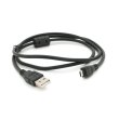 Кабель Voltronic, USB 2.0 Type-A(M) to MiсroUSB 5 pin, 1м, 1 ферит, чорний, ОЕМ, Q500