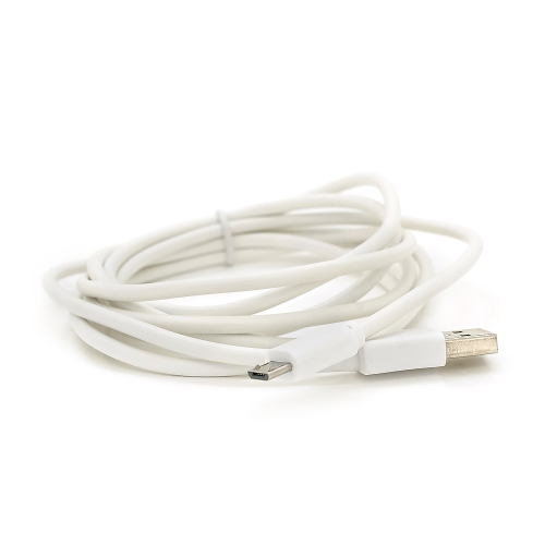 Кабель Voltronic, USB 2.0 Type-A(M) to MiсroUSB 5 pin, 2м, білий, Пакет