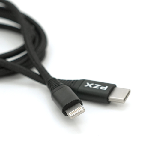 Кабель PZX V-109, USB Type-C to Lightning, 2.1A, довжина 1.2м, Black, BOX