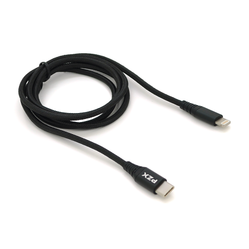 Кабель PZX V-109, USB Type-C to Lightning, 2.1A, довжина 1.2м, Black, BOX