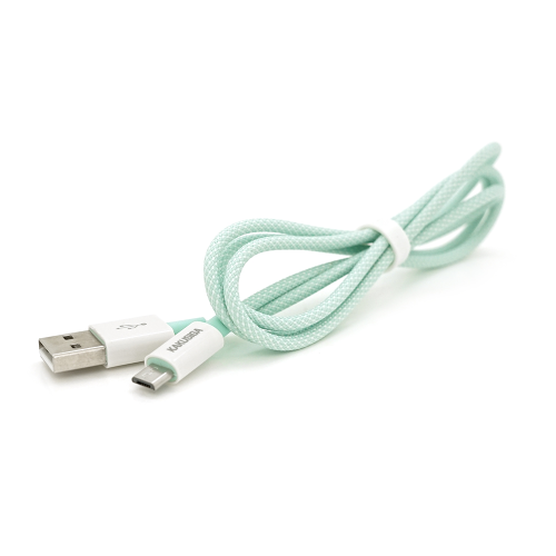 Кабель iKAKU KSC-723 GAOFEI smart charging cable for micro, Green, довжина 1м, 2.4A, BOX