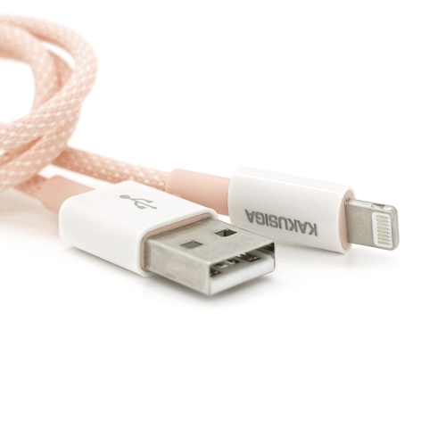 Кабель iKAKU KSC-723 GAOFEI smart charging cable for iphone, Pink, довжина 1м, 2.4A, BOX