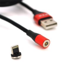 Кабель магнітний PZX V133, USB Type-A to Lightning, 3.1A, довжина 1м, Black, BOX