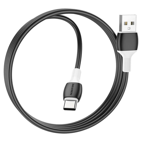 Кабель Borofone BX84, USB Type-A to USB Type-C, 3A, довжина 1м, Black, BOX