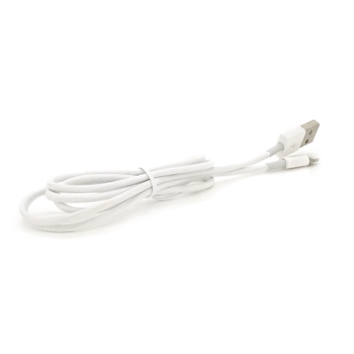 Кабель iKAKU YUANZHUANG charging data cable series for iphone, White, довжина 1м, 2,4А, BOX