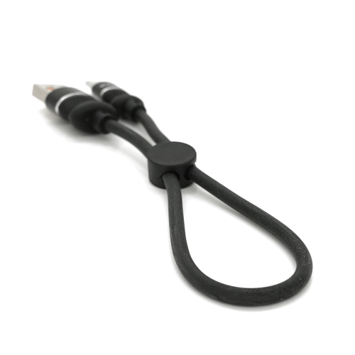 Кабель iKAKU KSC-351 XUNDIAN, USB Type-A to USB Type-C, 5А, довжина 0.25м, Black, BOX