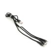 Кабель iKAKU KSC-296 TUOYUAN charging data cable 3 in 1 Micro / Iphone / Type-C, довжина 1м, Black, BOX