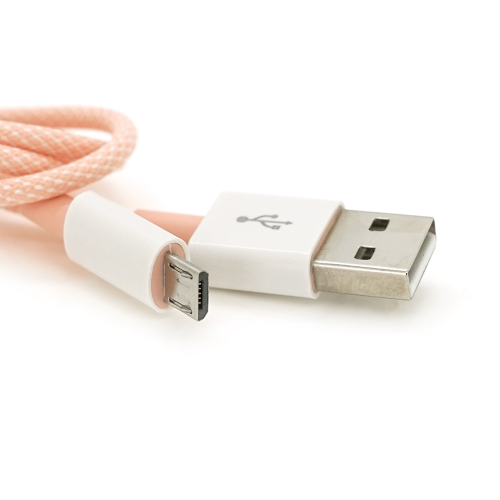 Кабель iKAKU KSC-723 GAOFEI smart charging cable for micro, Pink, довжина 1м, 2.4A, BOX